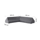 Outdoor Covers  L-vormige - loungesethoes 255x330x70 cm - RECHTS