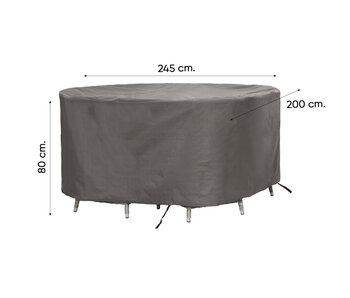 Outdoor Covers Ovale tuinsethoes 245x200x80 cm.