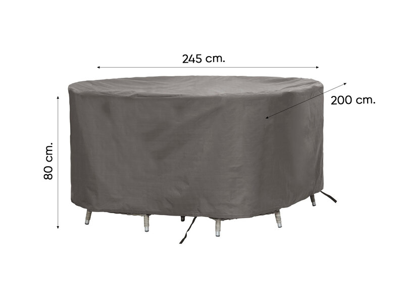 Outdoor Covers Ovale tuinsethoes 245x200x80 cm.