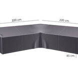 Platinum Aerocover L-vormige lounge-dininghoes - 220x220x65/90 cm.