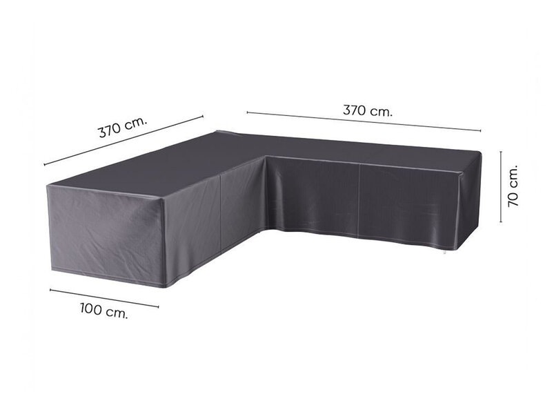 Platinum Aerocover L vormige loungesethoes 370x370x70h cm.