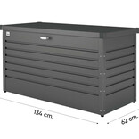 Biohort hobbybox - kussenkist antraciet 134 x 62 cm.