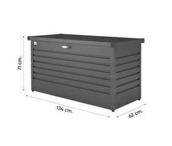 Biohort hobbybox - kussenkist antraciet 134 x 62 cm.