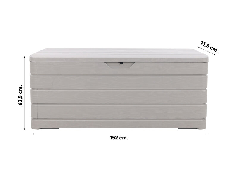 Toomax  Dolomiti opbergbox tuinkussens - Warm Grey - 640L