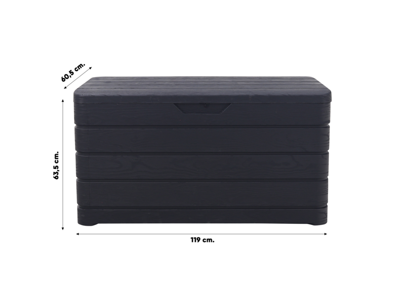 Toomax Dolomiti opbergbox tuinkussens - Antraciet - 410L