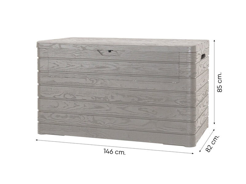 Toomax Dolomiti loungekussenkist - 970L - Warm Grey