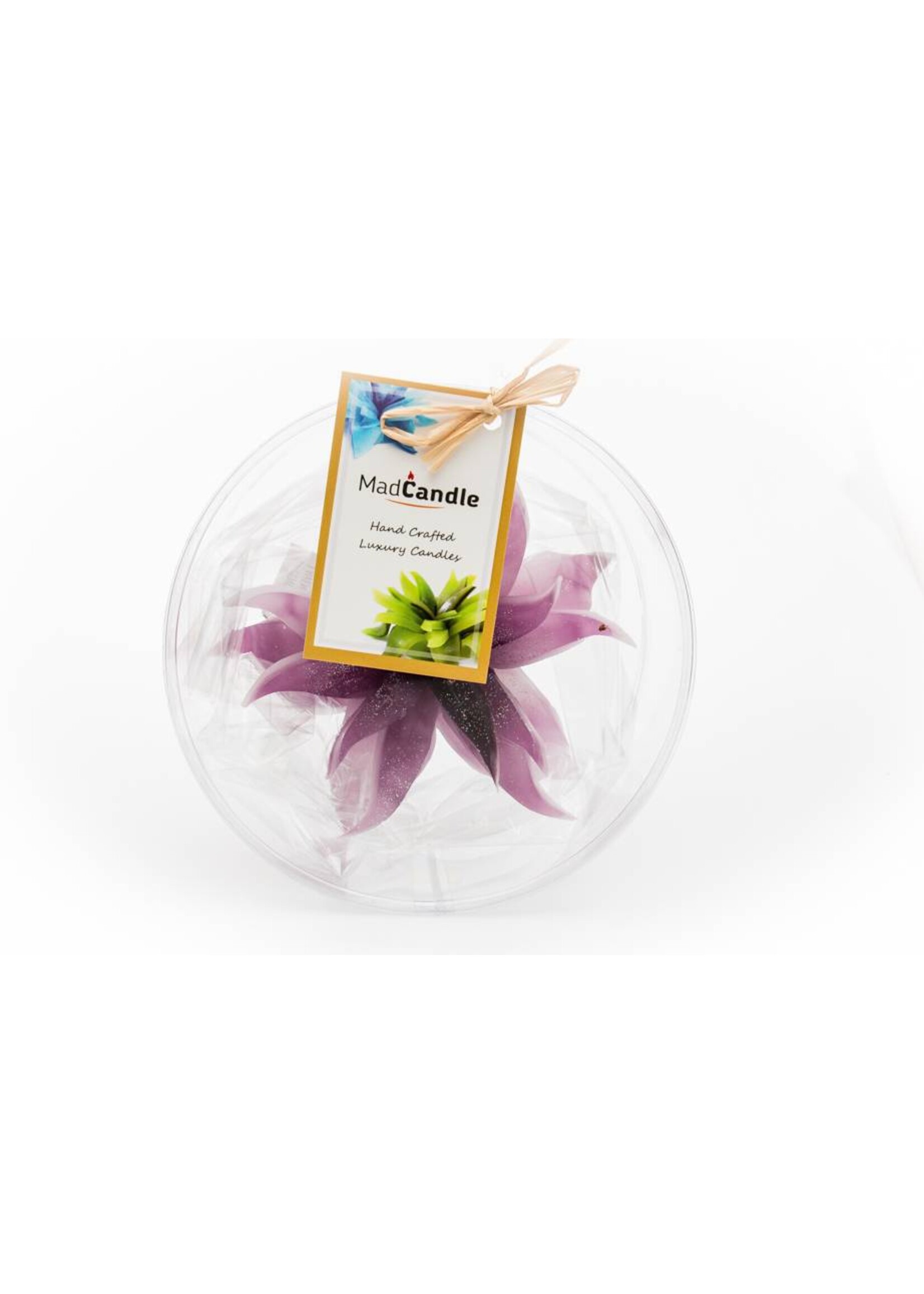 MadCandle Flower candle medium lavender