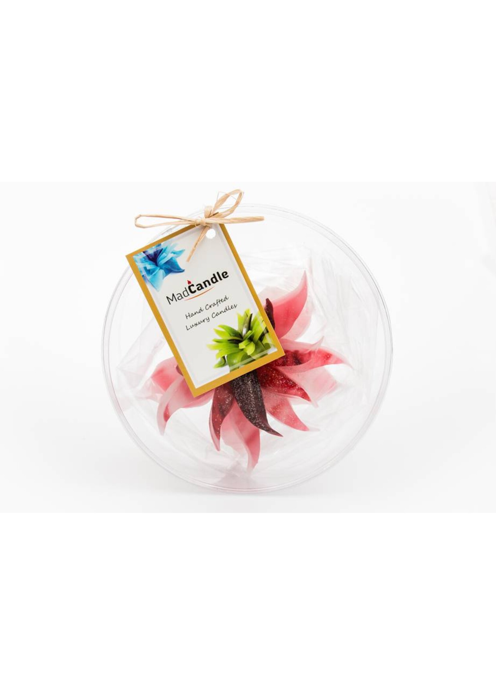 MadCandle Bougie Fleur Fraise Moyenne