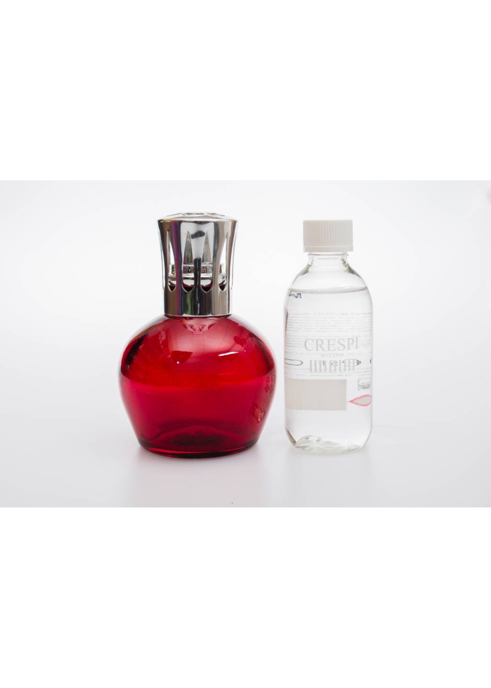 Set de brûleur de parfum L06 rouge. Recharge Rose et Figue (Crespi)