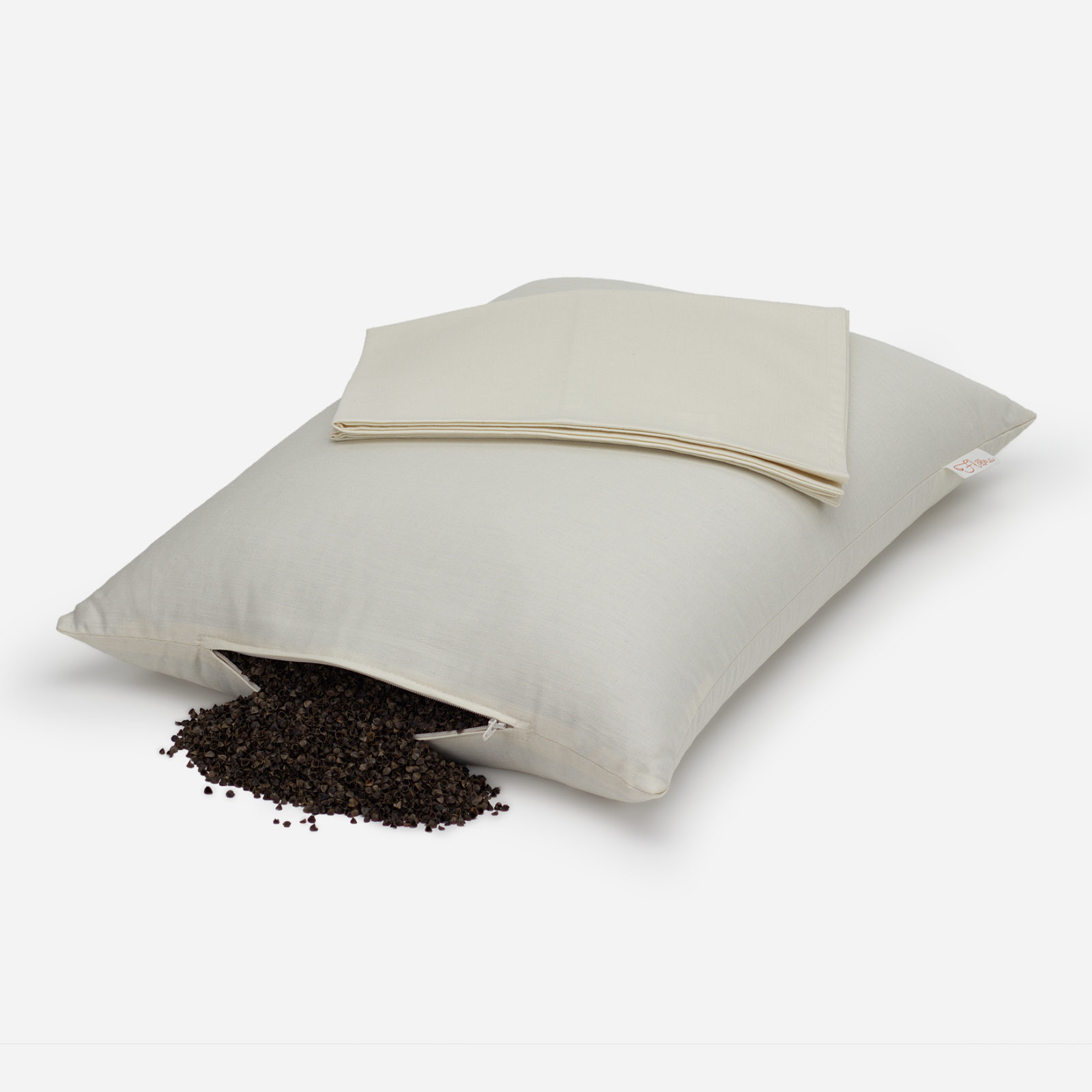 Flora Kingsize buckwheat pillow + pillowcase Lagripro