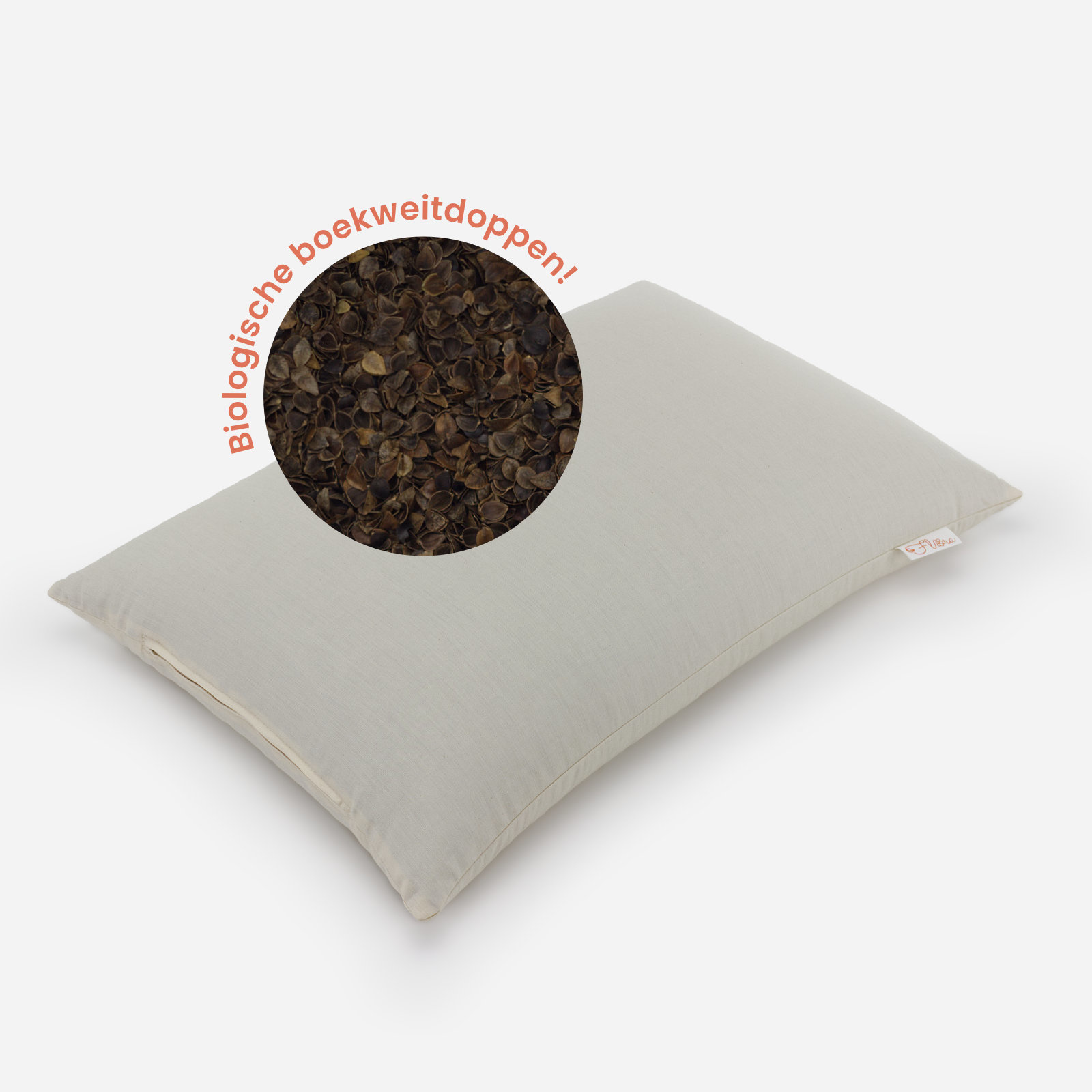 Flora Kingsize buckwheat pillow + pillowcase