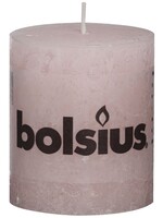 Bolsius kaarsen Pillar candle rustic 80/68 soft pink