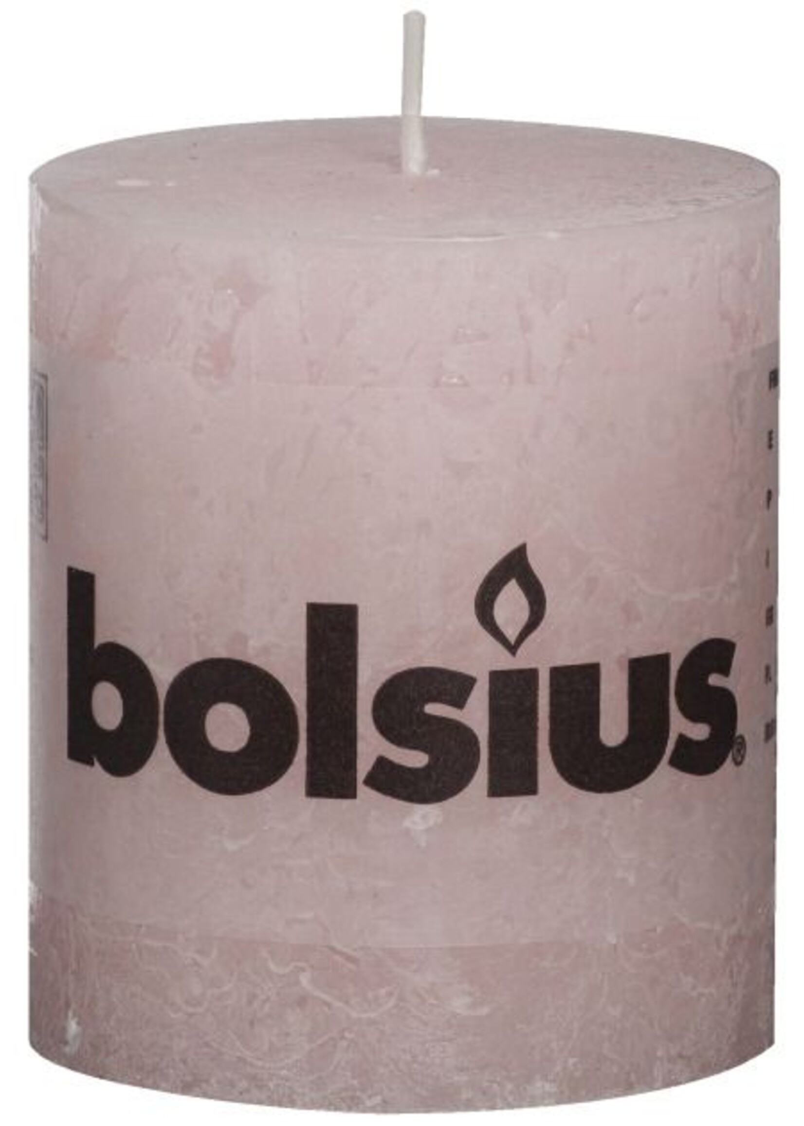 Bolsius kaarsen Pilier bougie rustique 80/68 rose tendre