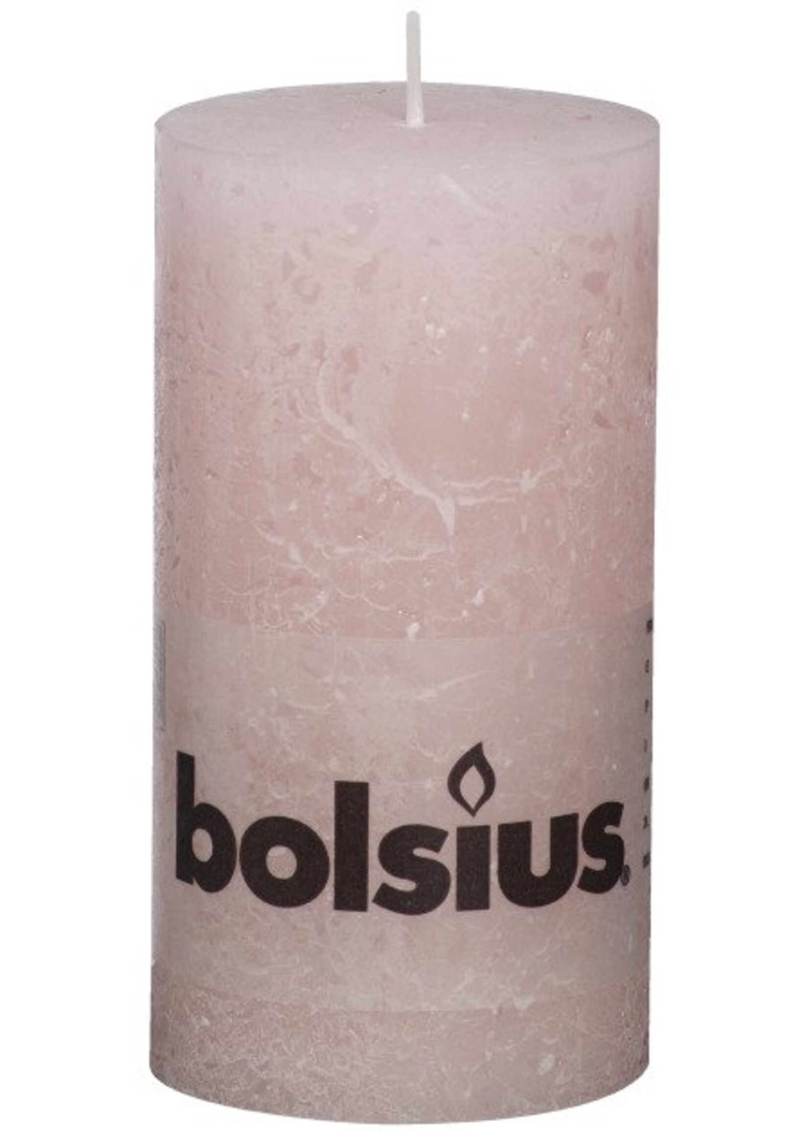 Bolsius kaarsen Pilier bougie rustique 130/68 rose tendre