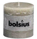 Bolsius kaarsen Stompkaars rustiek 100/100 kiezelgrijs