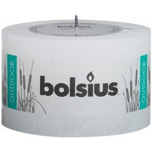 Bolsius kaarsen Rustieke buiten kaars 90/140 wit
