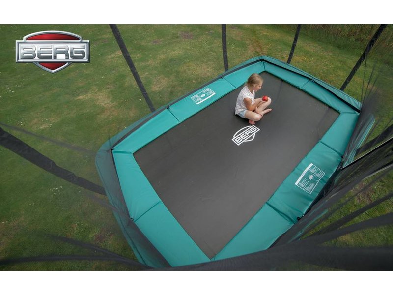 EazyFit rechthoek trampoline+ Safety Net Recreatiespeelgoed