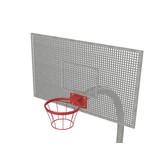 Houtplezier Basketbalpaal (verzinkt, bord en ring gecoat)