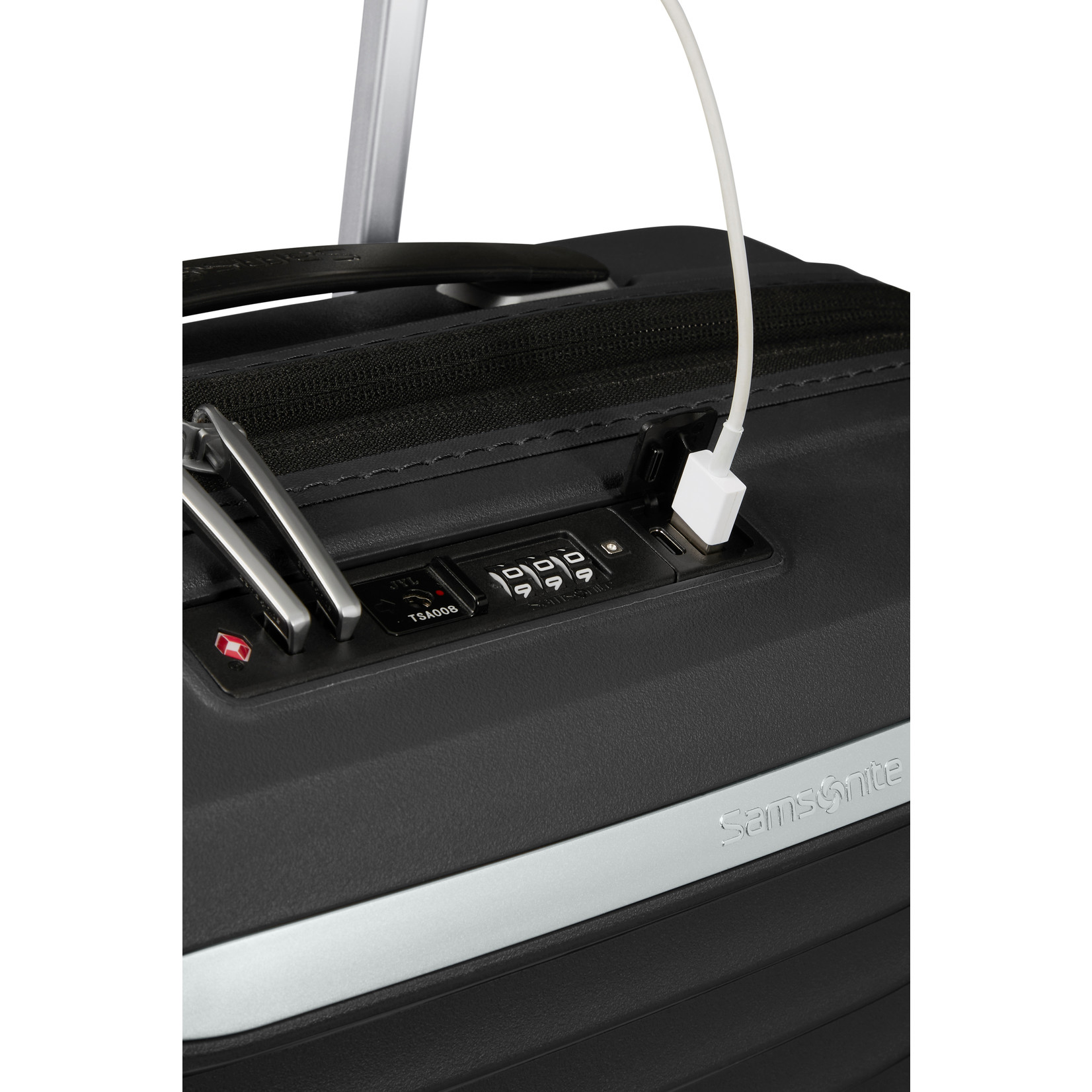 Samsonite Samsonite Upscape Spinner 55 uitbreidbaar Zwart