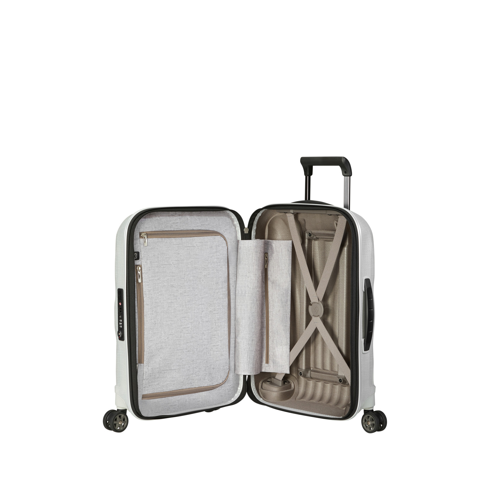 Samsonite Samsonite C-Lite spinner 55 uitbreidbaar - Off White