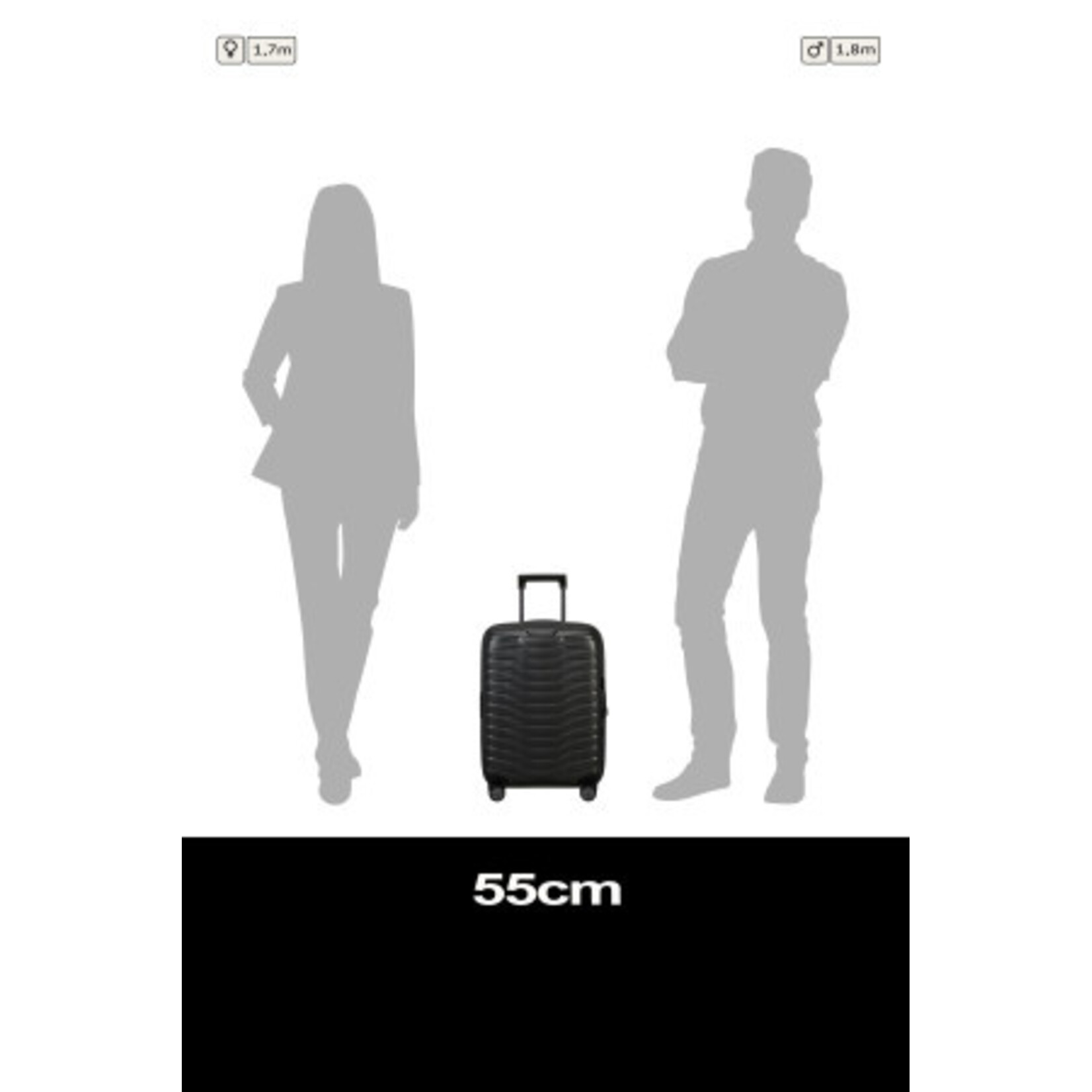 Samsonite Samsonite Proxis Spinner 55/20 uitbreidbaar Matt Graphite