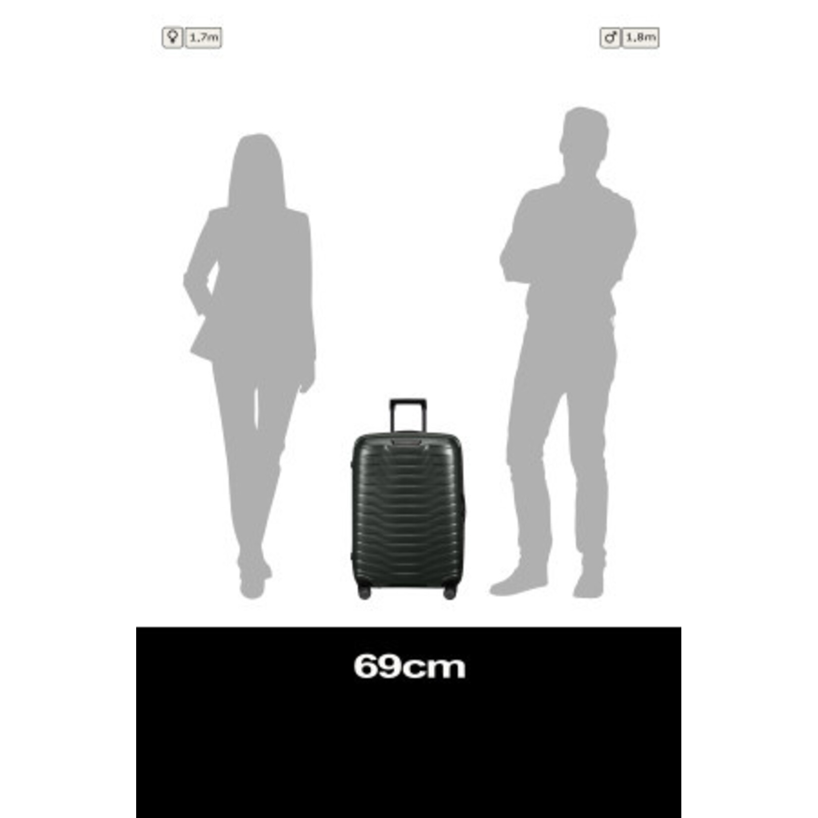 Samsonite Samsonite Proxis Spinner 69 Matt Climbing Ivy