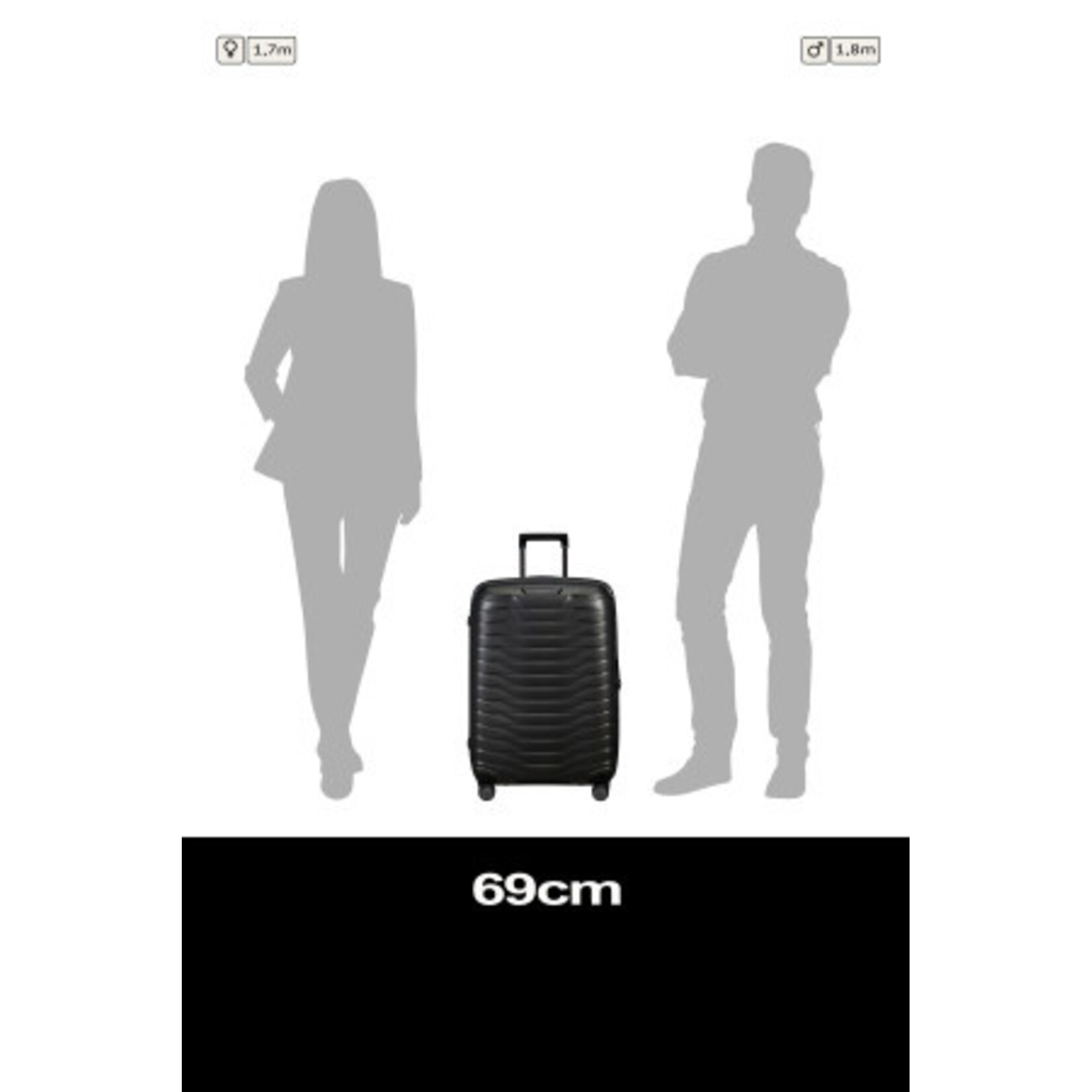 Samsonite Samsonite Proxis Spinner 69 Matt Graphite