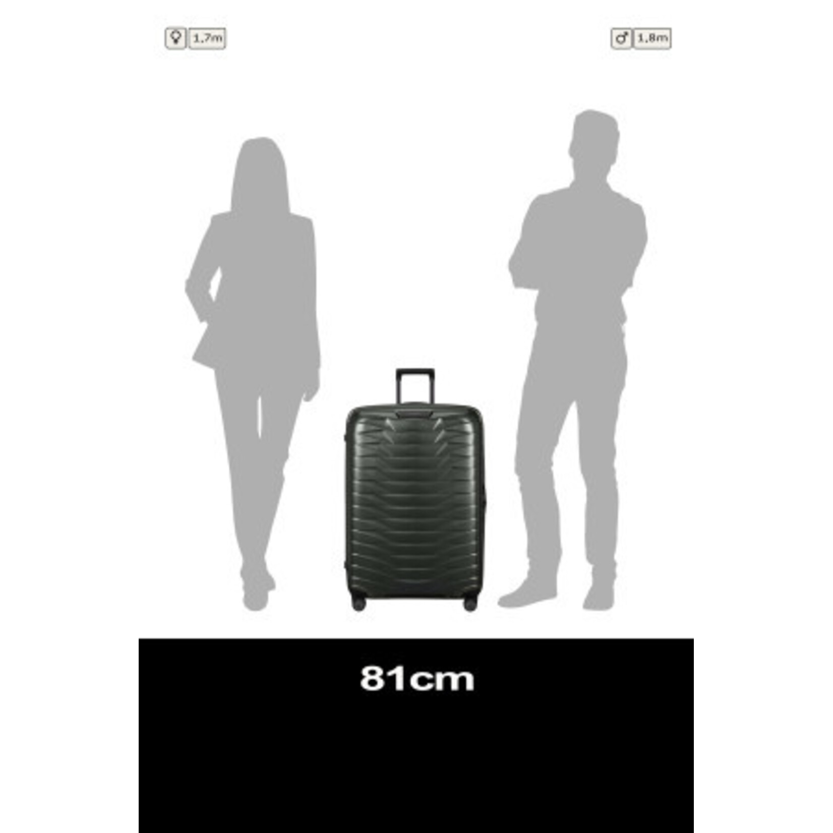 Samsonite Samsonite Proxis Spinner 81/30 Matt Climbing Ivy