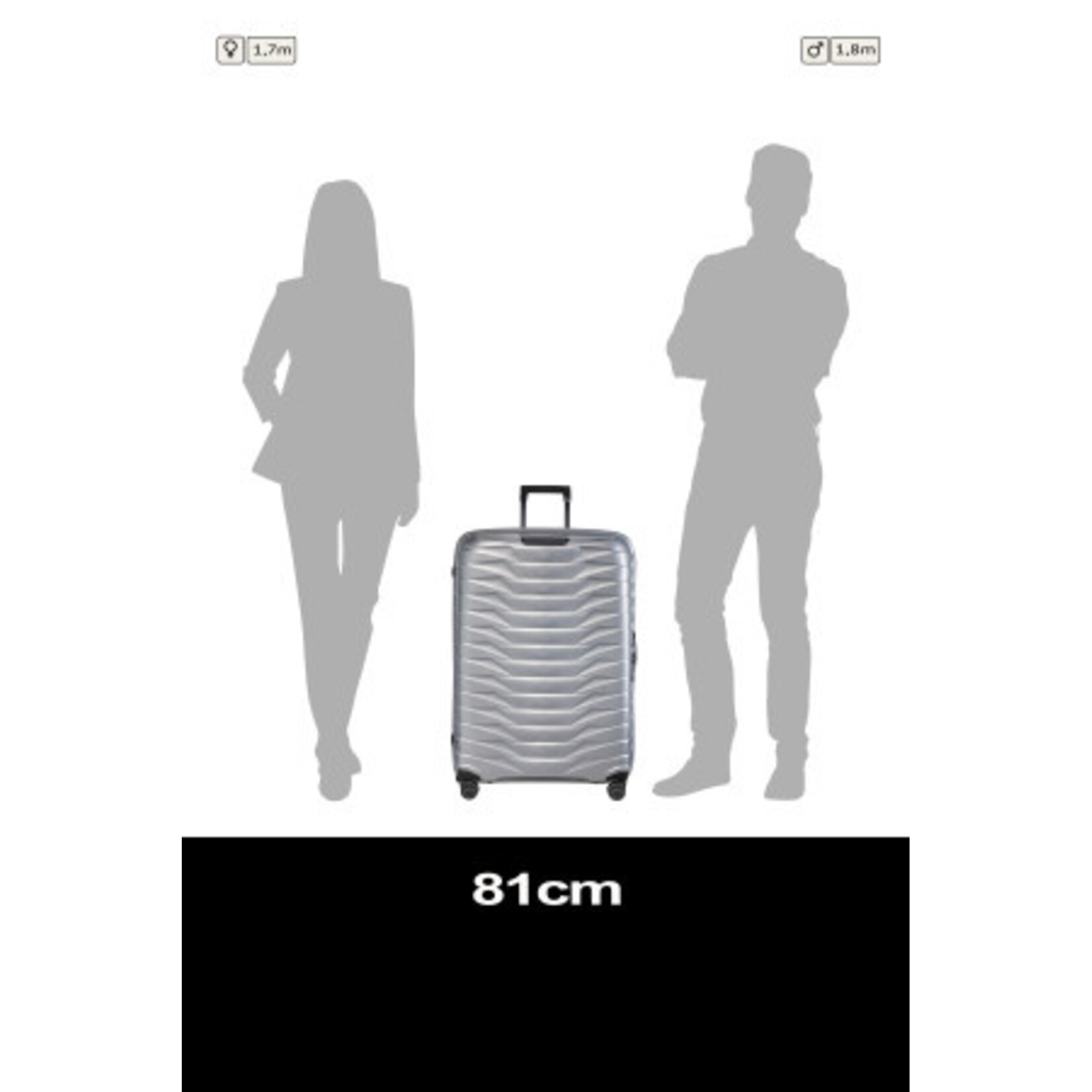 Samsonite Samsonite Proxis Spinner 81/30 zilver