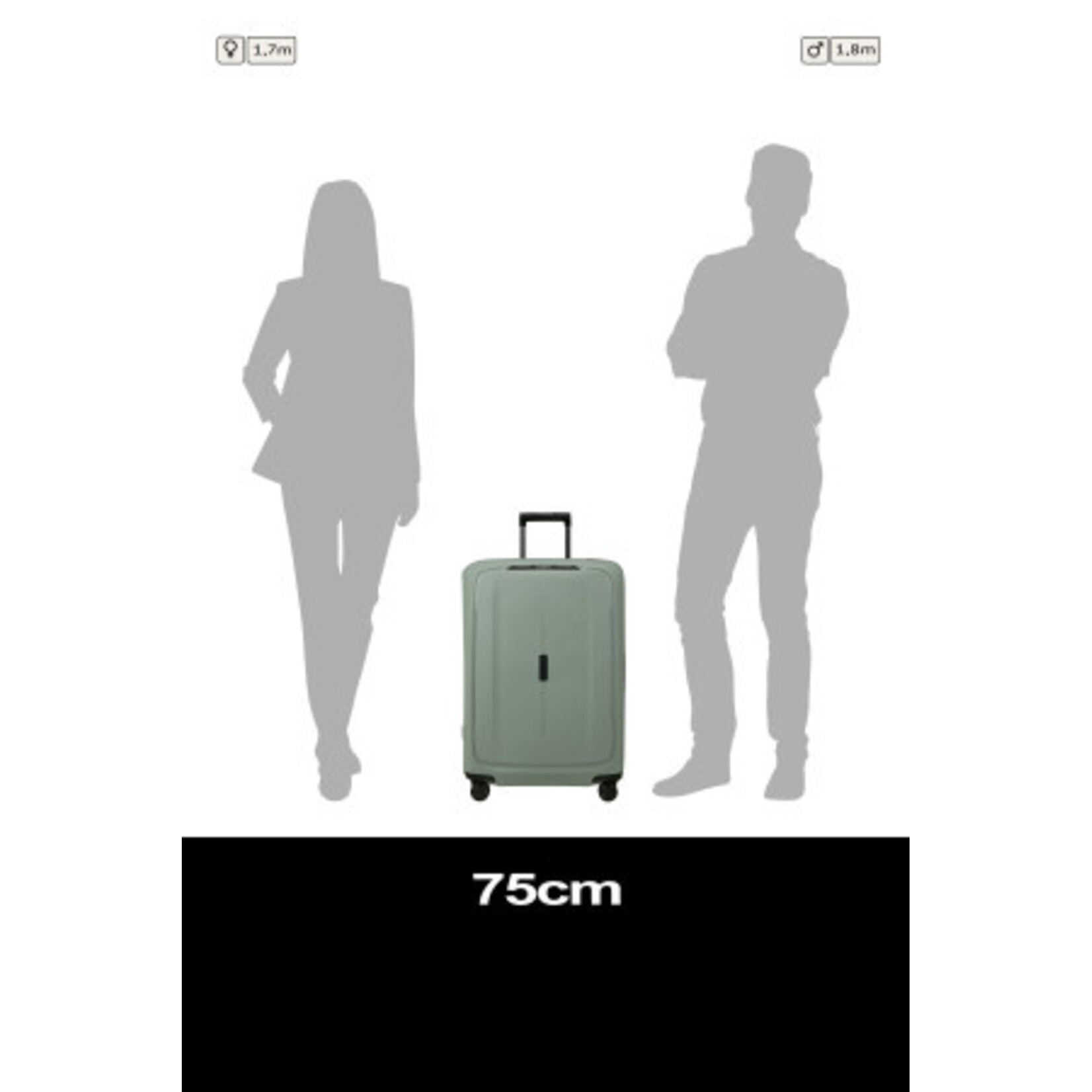 Samsonite Samsonite Essens Spinner 75 Sage