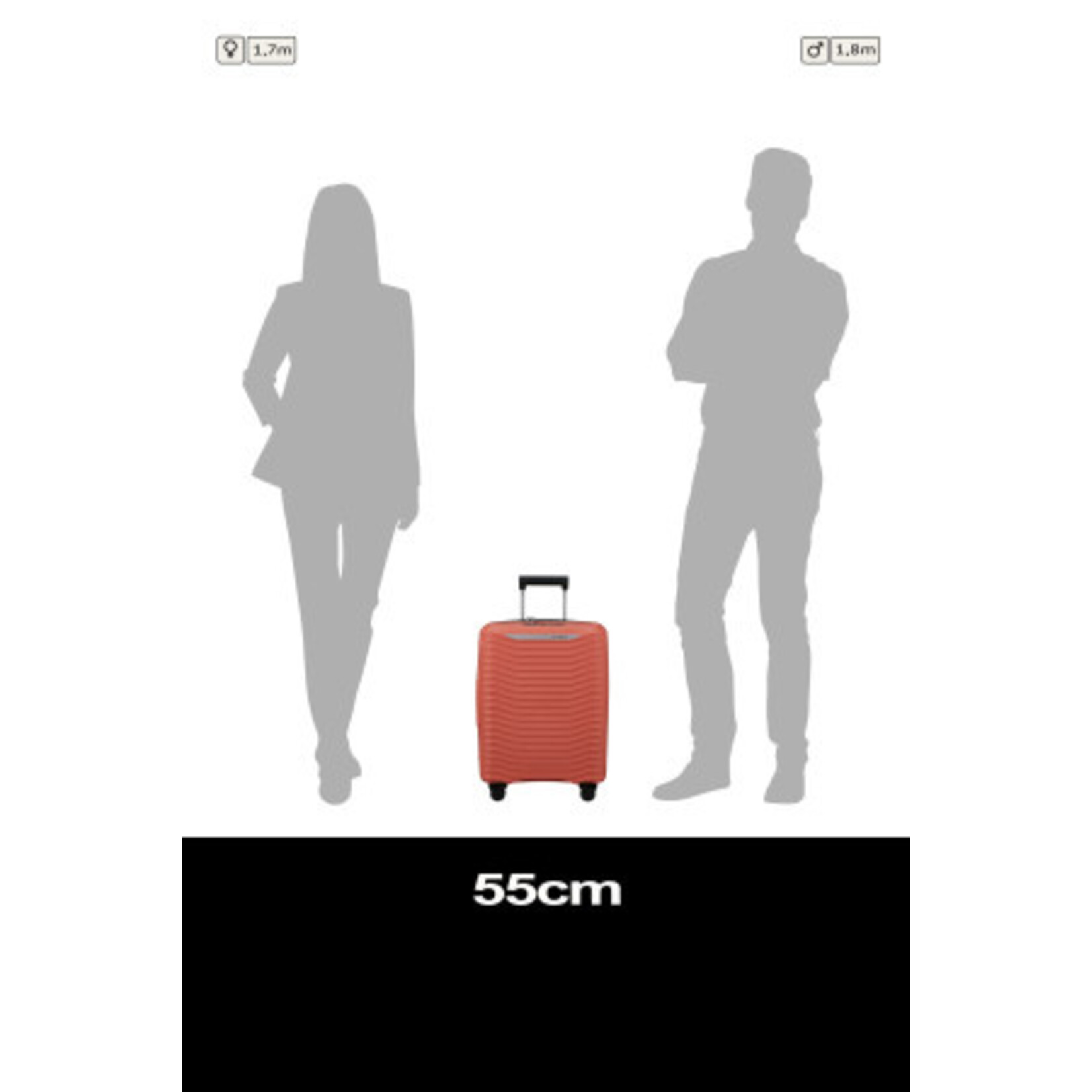 Samsonite Samsonite Upscape Spinner 55 uitbreidbaar Clay