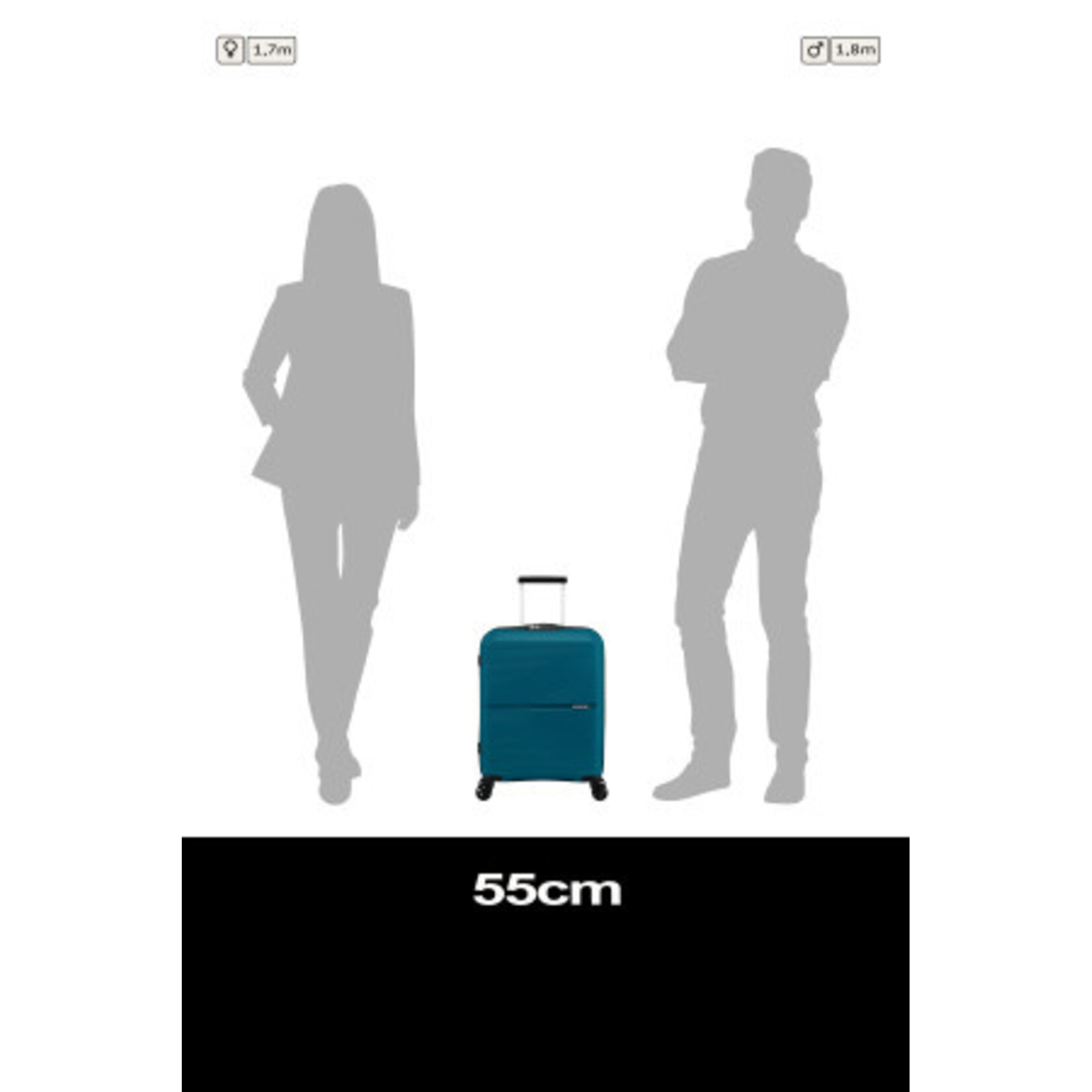 American Tourister American Tourister Airconic Spinner 55/20 TSA Deep Ocean