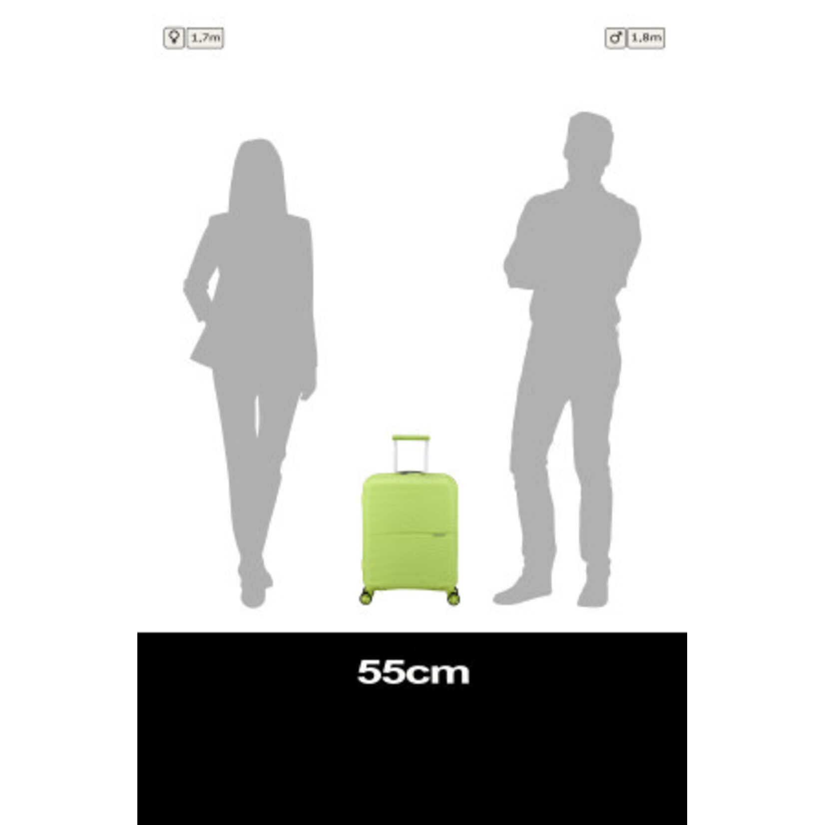 American Tourister American Tourister Airconic Spinner 55/20 TSA Electric Lime