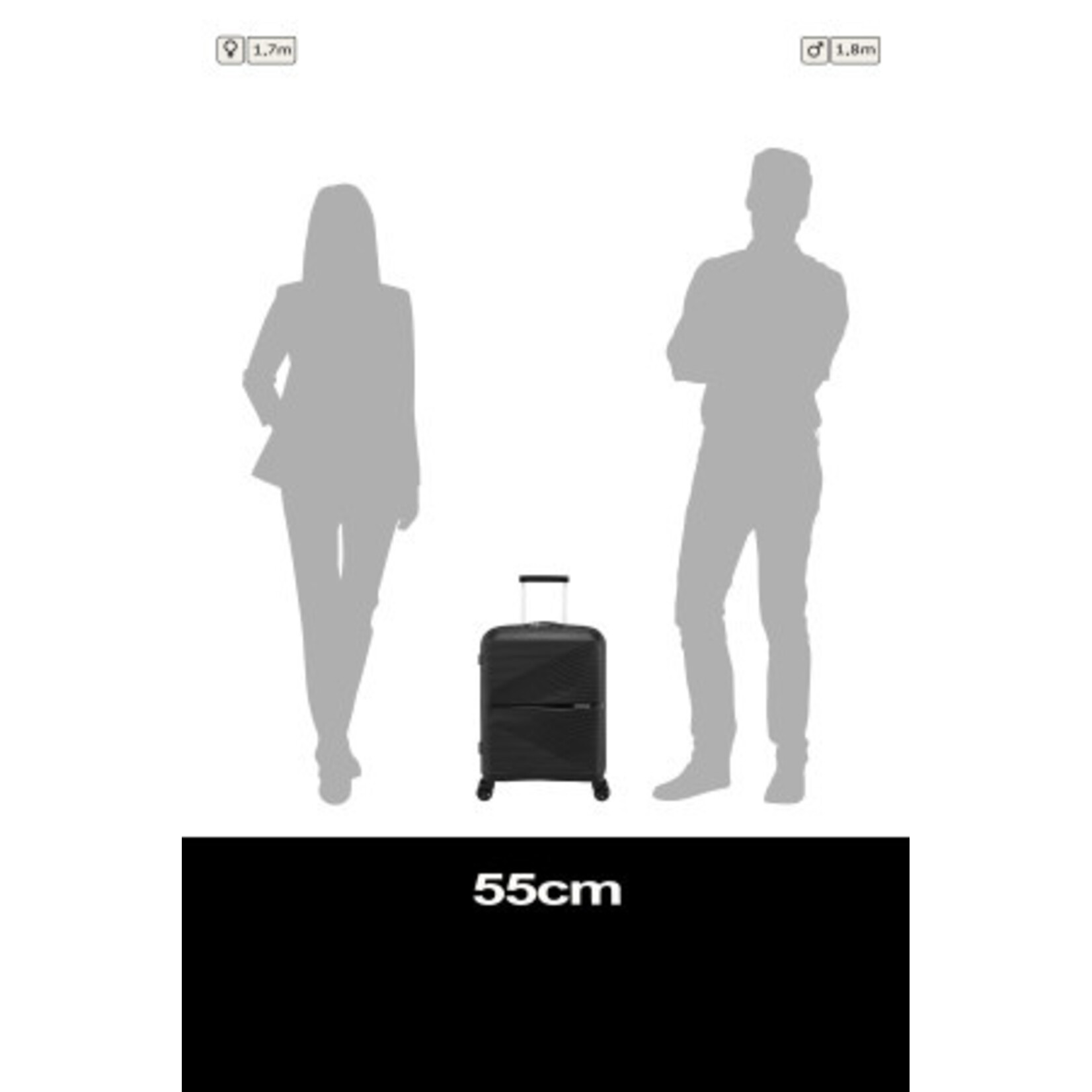 American Tourister American Tourister Airconic Spinner 55/20 TSA Onyx Black