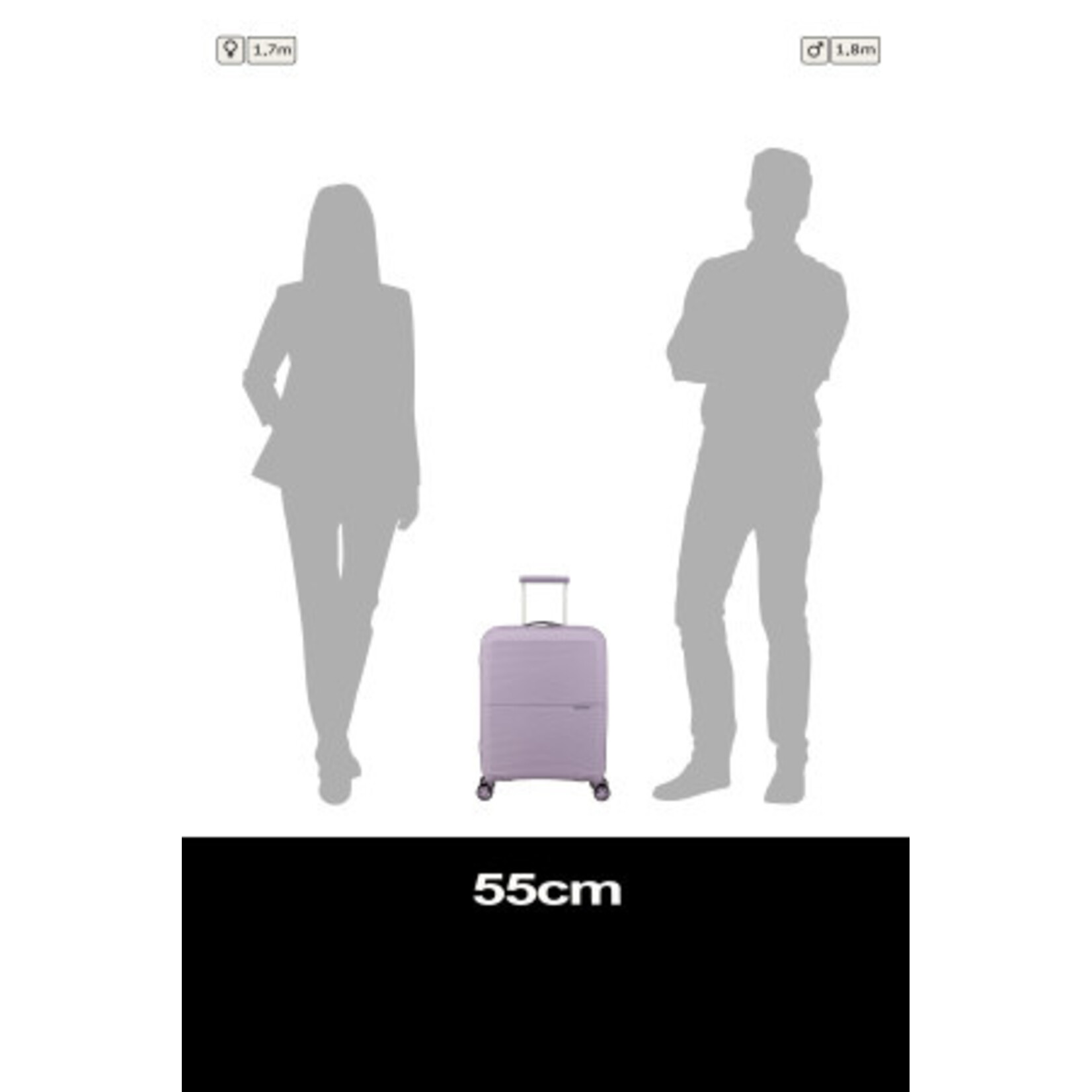 American Tourister American Tourister Airconic Spinner 55/20 TSA Stormy Lilac