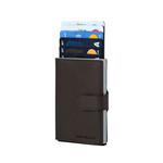 Samsonite Samsonite Alu Fit slide-up wallet donkerbruin