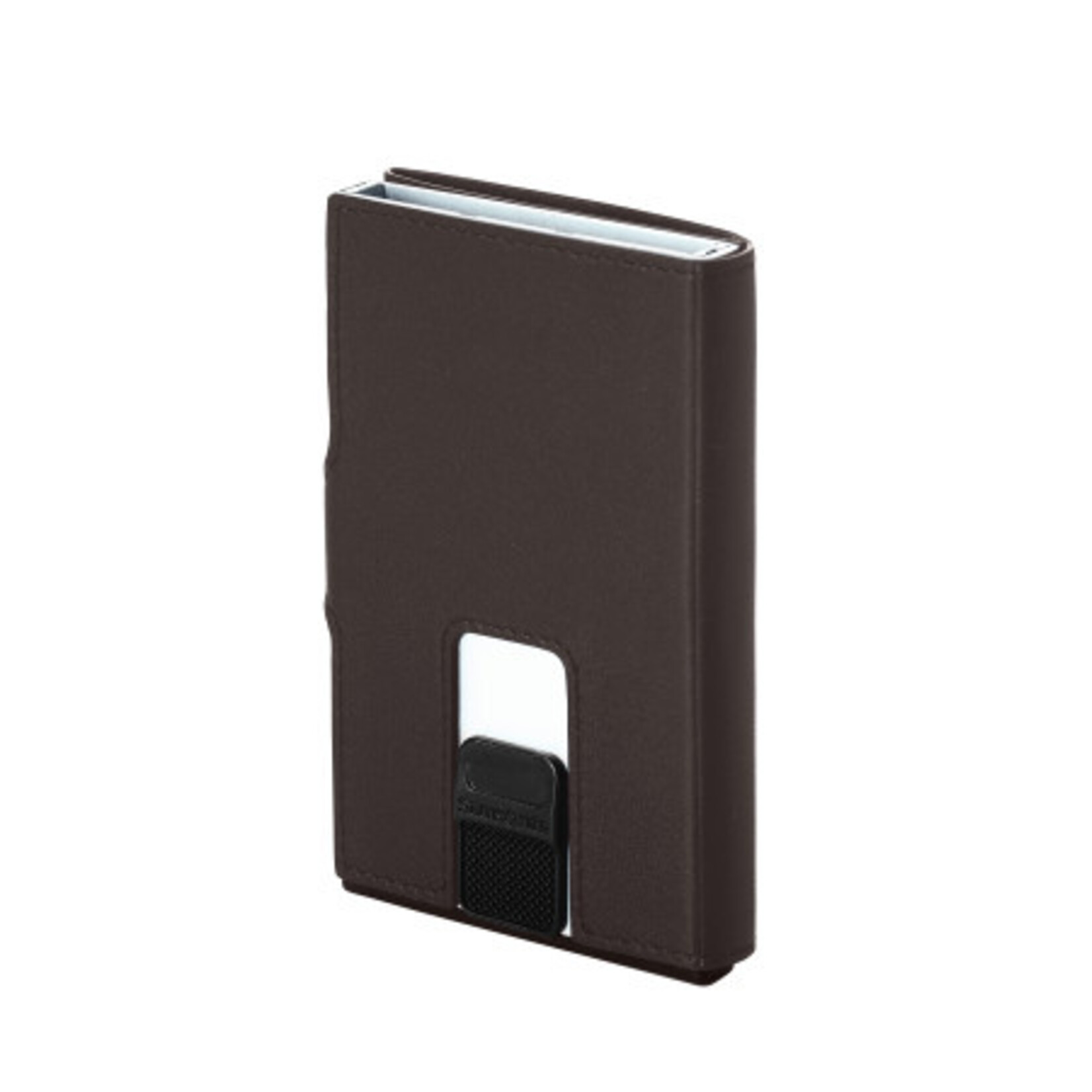 Samsonite Samsonite Alu Fit 202 slide-up wallet aluminium RFID - donkerbruin