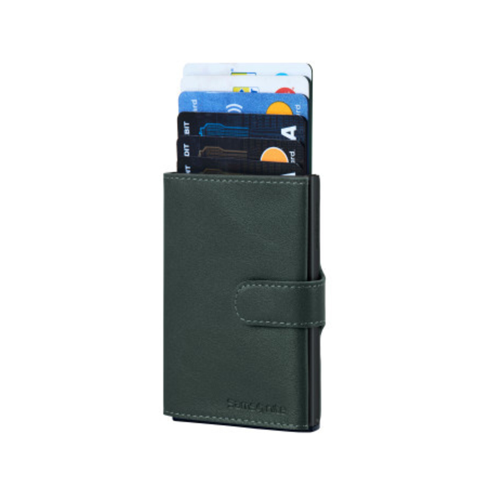 Samsonite Samsonite Alu Fit 202 slide-up wallet aluminium RFID - climbing ivy