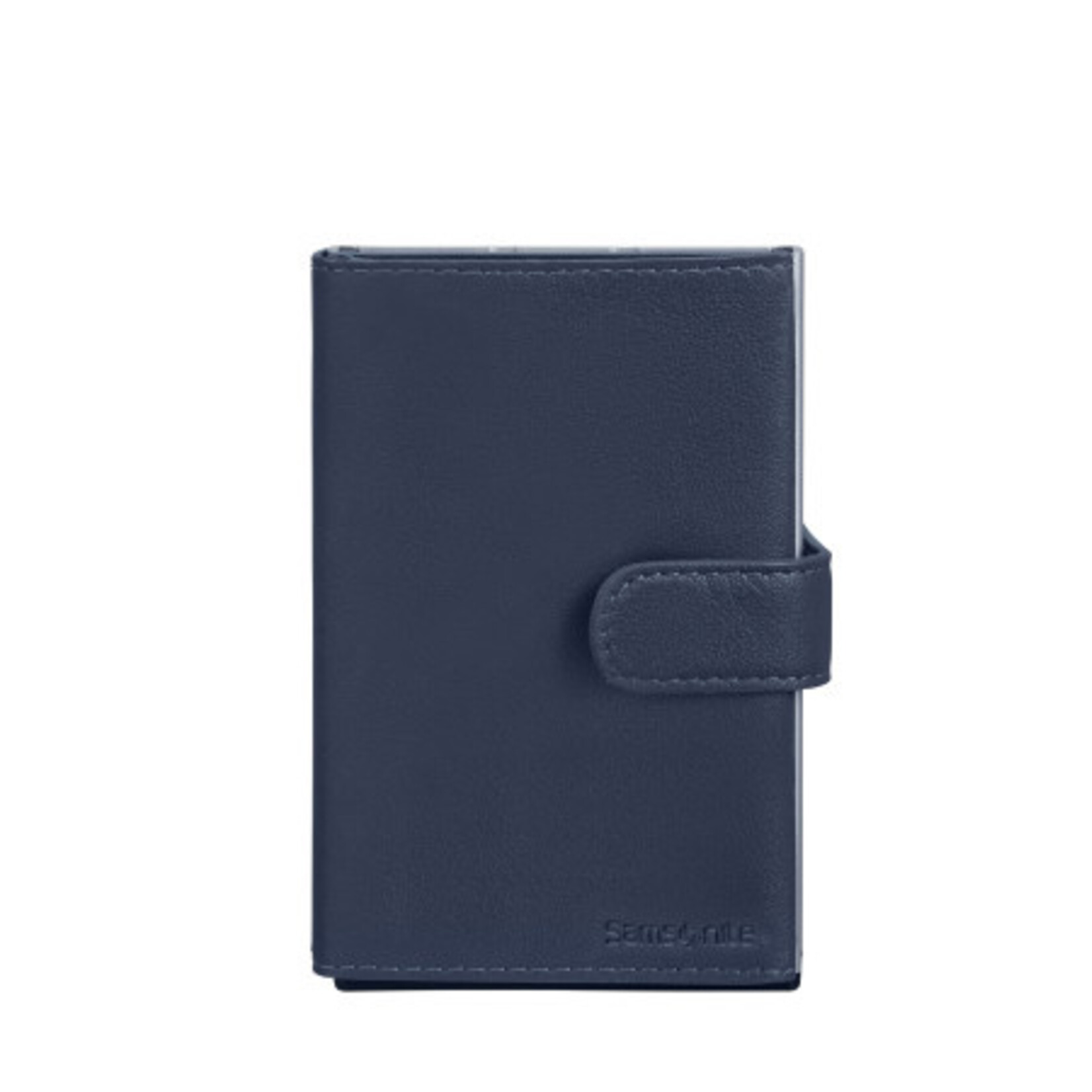 Samsonite Samsonite Alu Fit 202 slide-up wallet aluminium RFID - blue