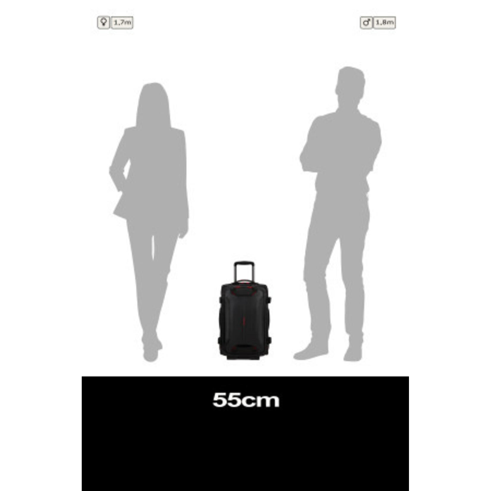 Samsonite Samsonite Prodiver duffle met wielen 55 cm handbagage