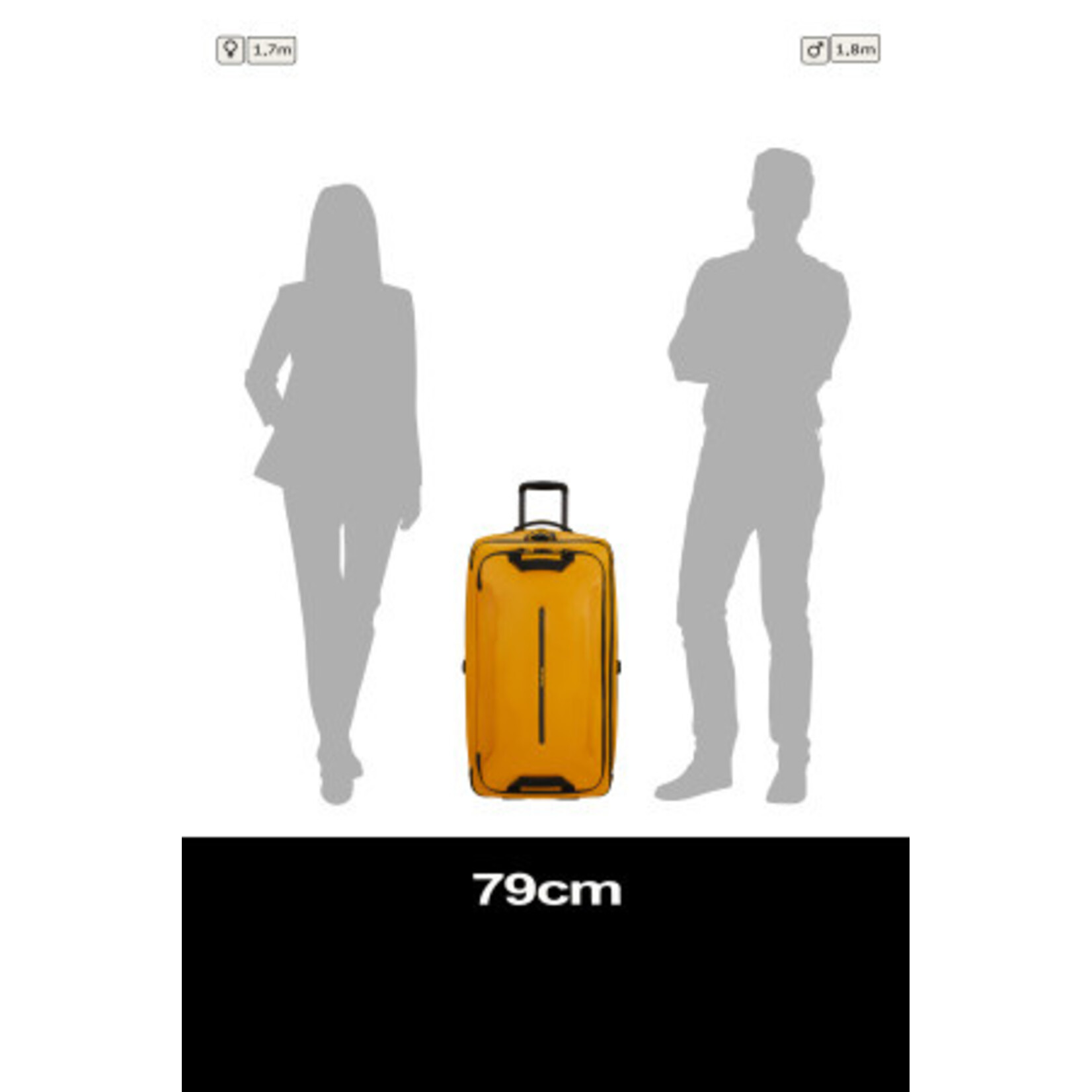 Samsonite Samsonite Ecodiver duffle met wielen 79 - yellow