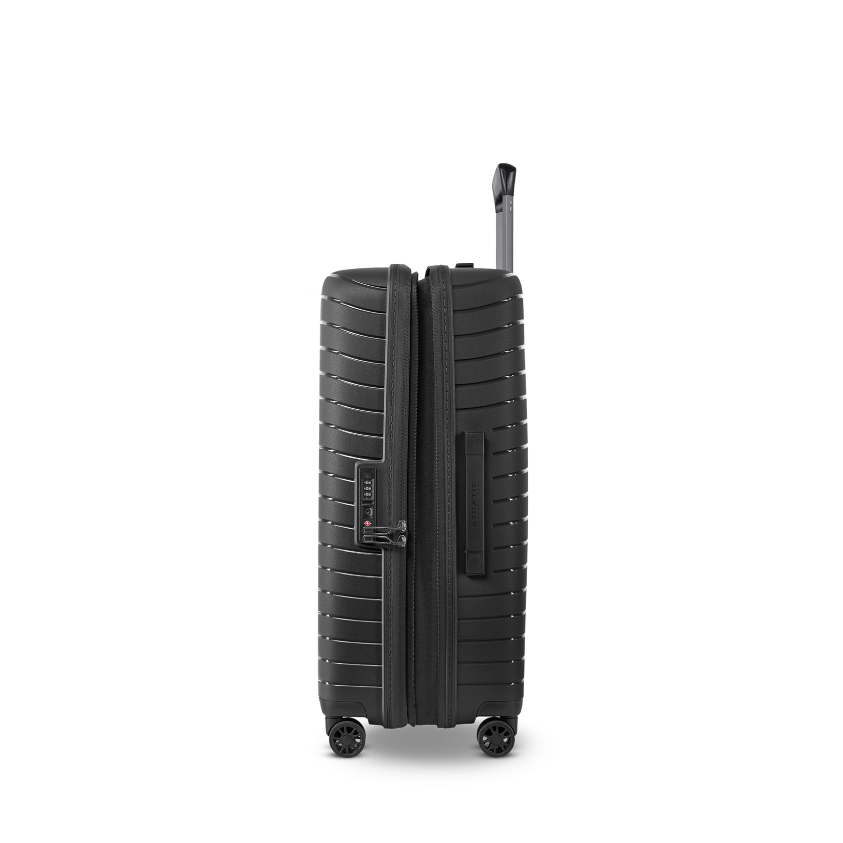 Stratic Stratic Novium SL koffer 65 cm uitbreidbaar ruimbagage - zwart