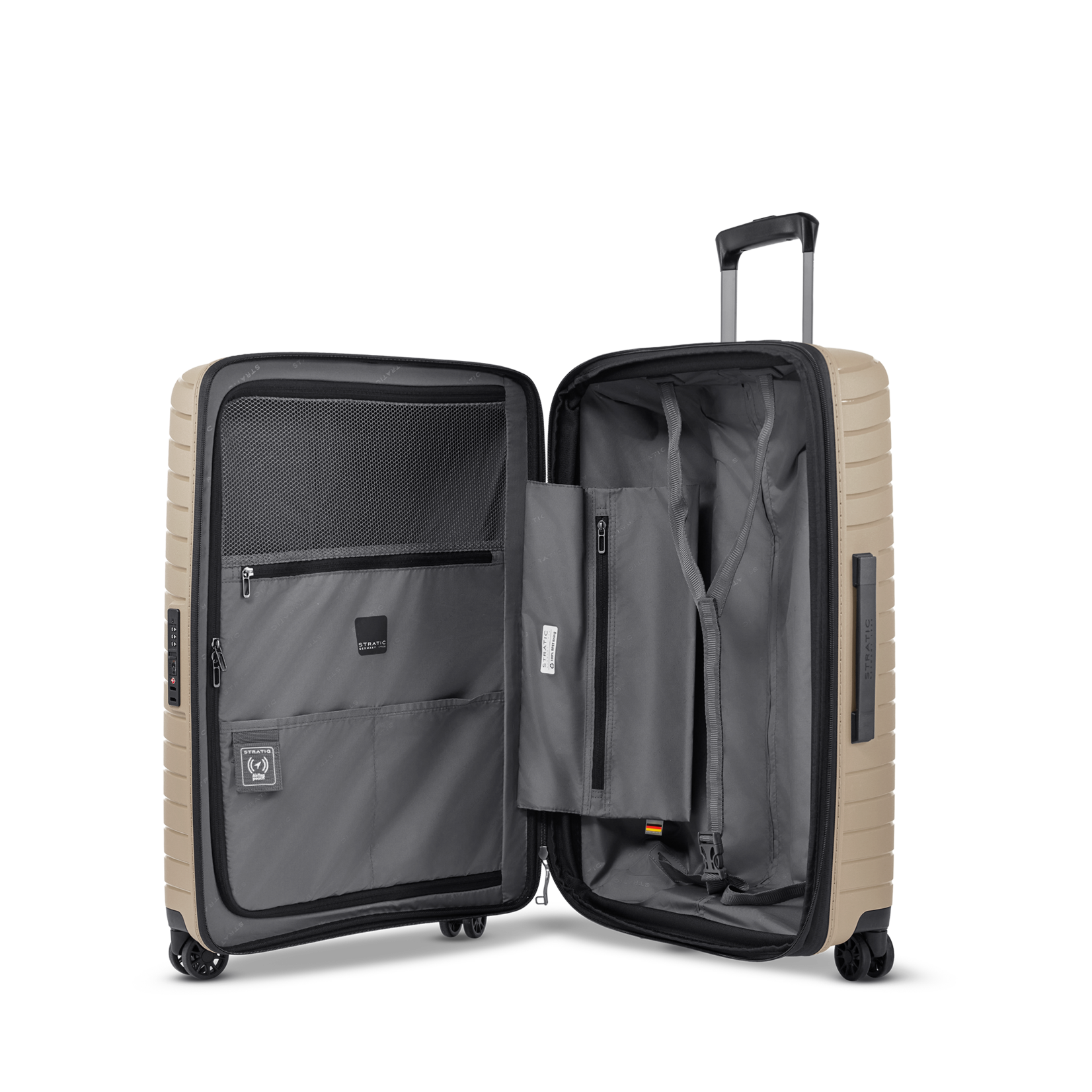 Stratic Stratic Novium SL koffer 65 cm uitbreidbaar ruimbagage - zand