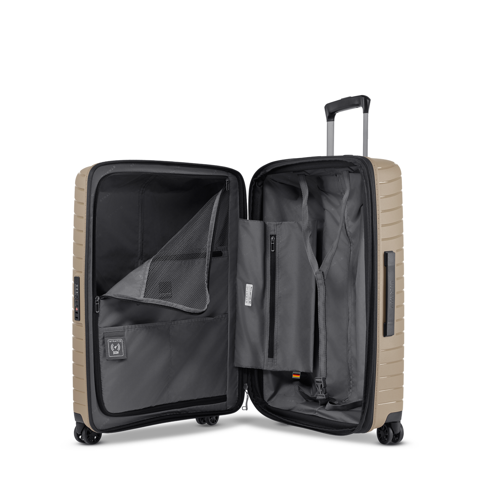 Stratic Stratic Novium SL koffer 65 cm uitbreidbaar ruimbagage - zand