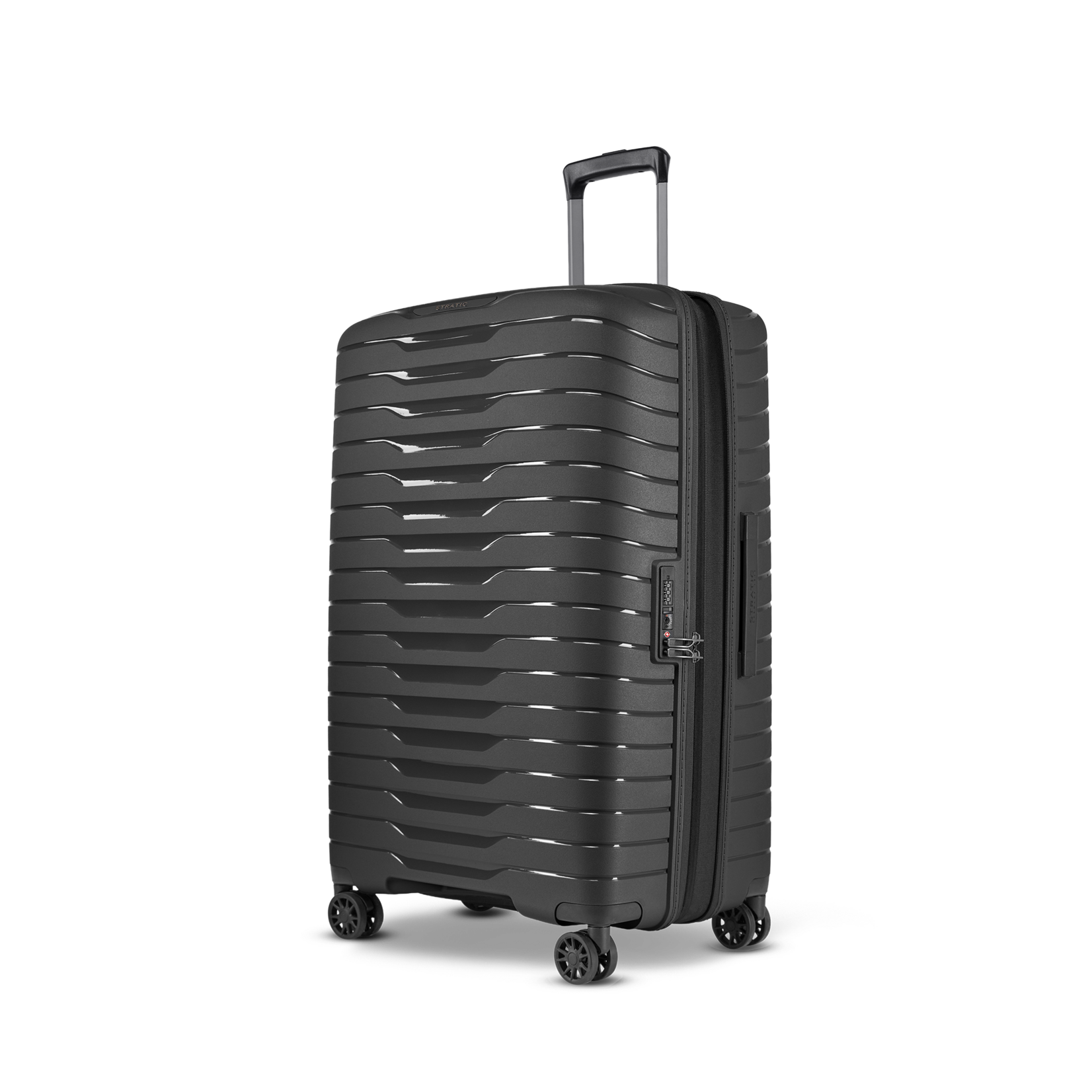 Stratic Stratic Novium SL koffer 77 cm uitbreidbaar grote ruimbagage - zwart