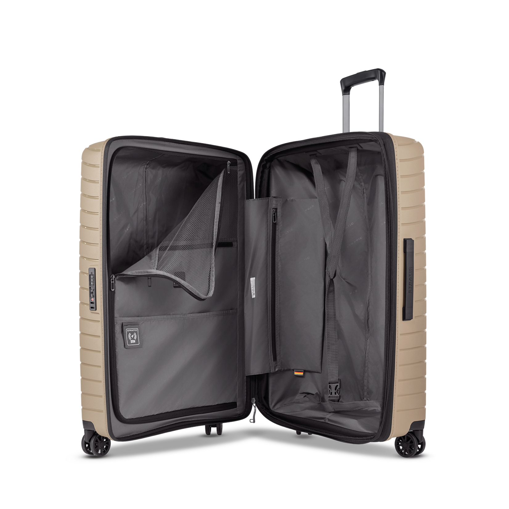 Stratic Stratic Novium SL koffer 77 cm uitbreidbaar grote ruimbagage - zand