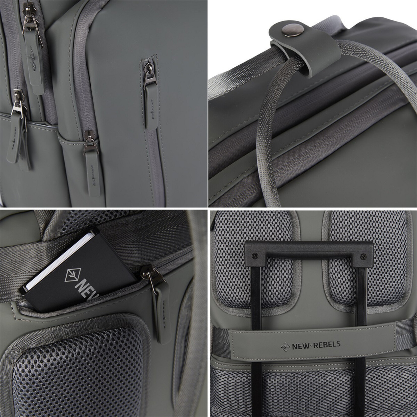 New Rebels New Rebels William rugtas 15.6 inch laptopvak 18 liter - antracite