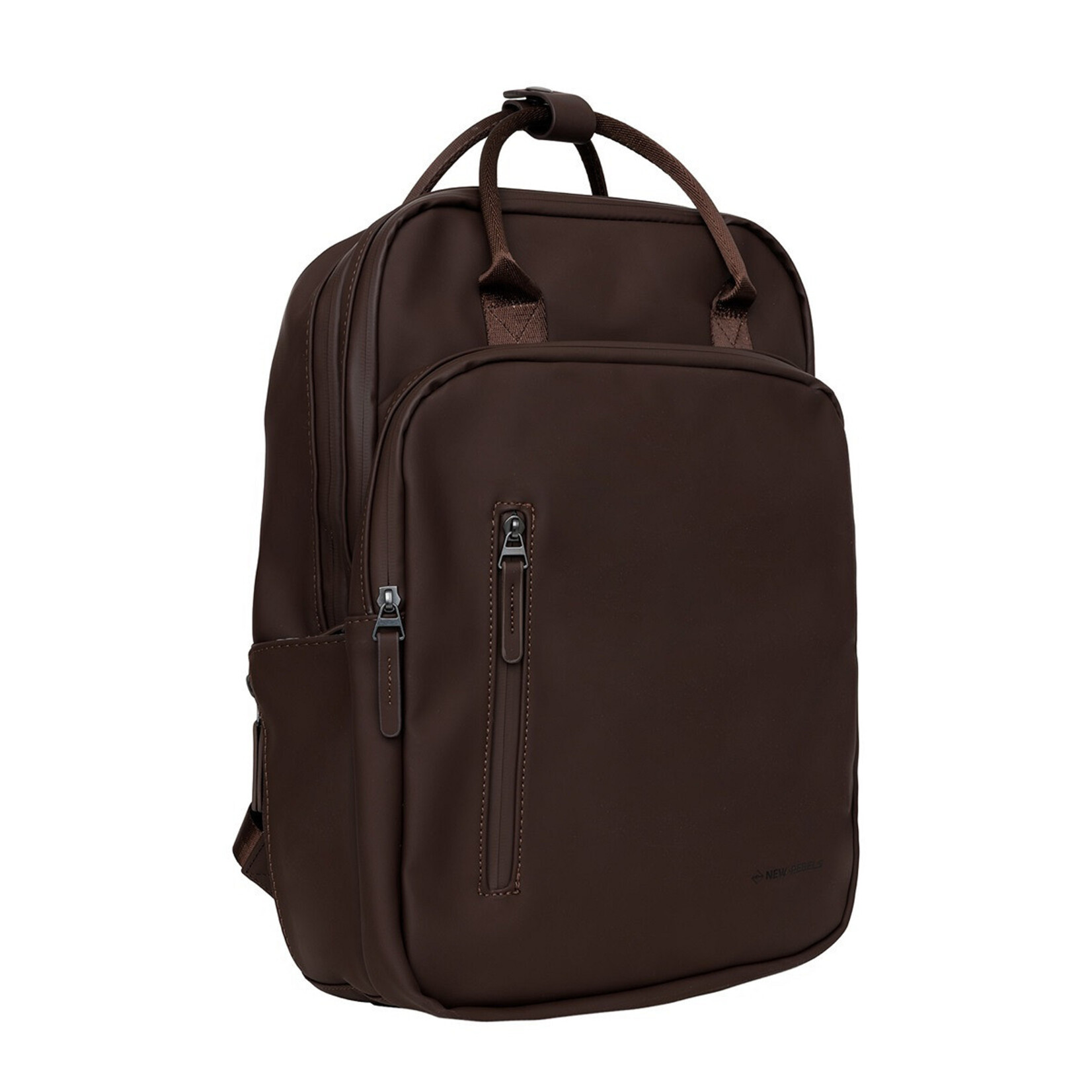 New Rebels New Rebels William rugtas 15.6 inch laptopvak 18 liter - donkerbruin