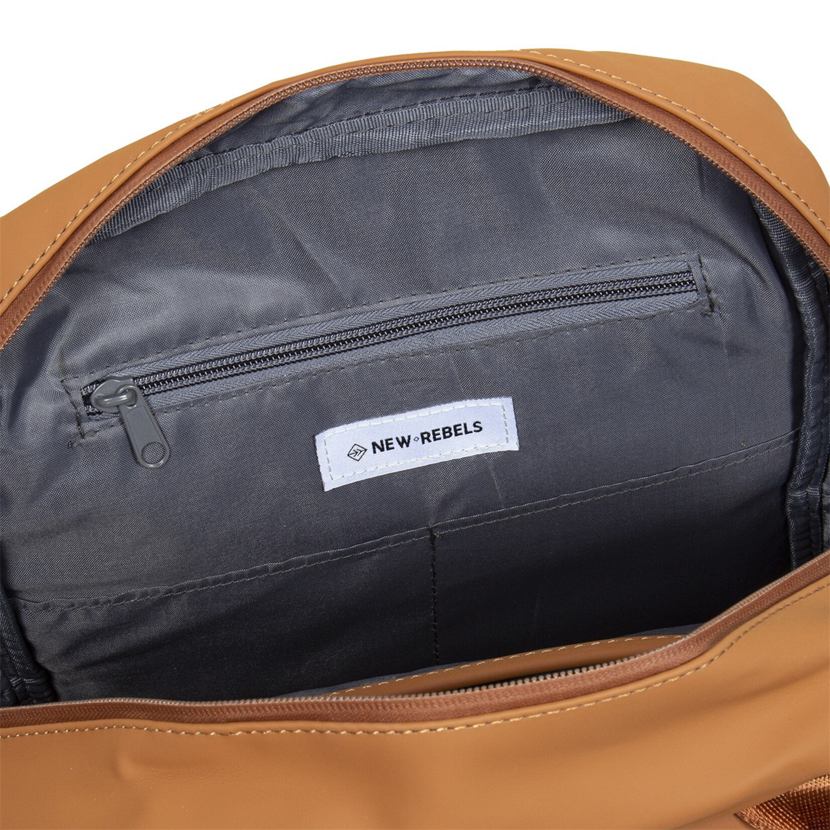 New Rebels New Rebels Harper Miami rugzak 13 inch laptopvak 10 liter - cognac