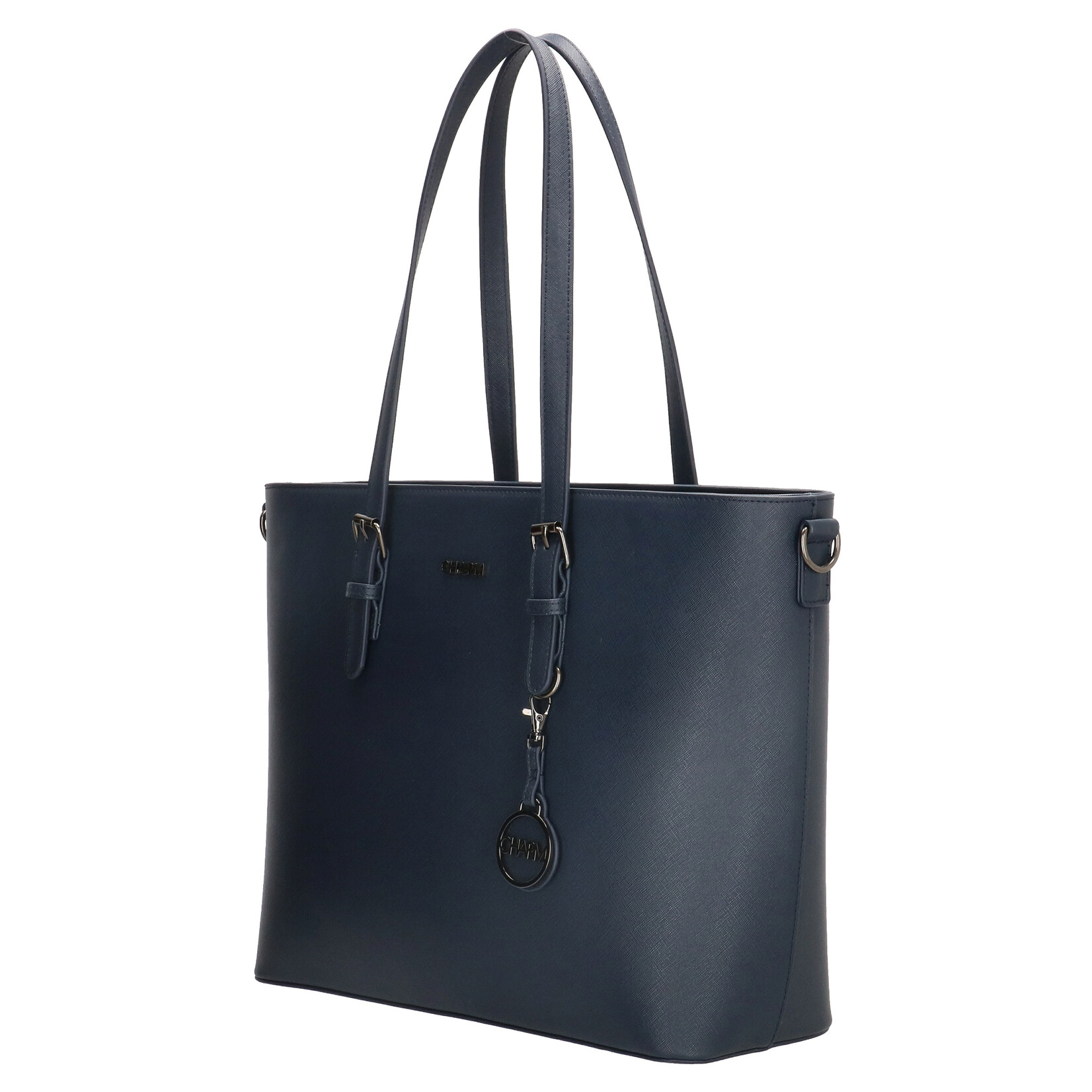 Charm London Charm London Birmingham shopper 15,6 inch laptopvak - donkerblauw